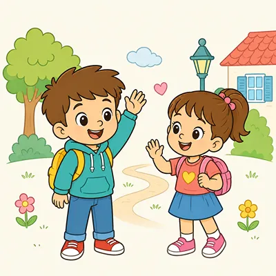 Illustration for the Italian word Ciao